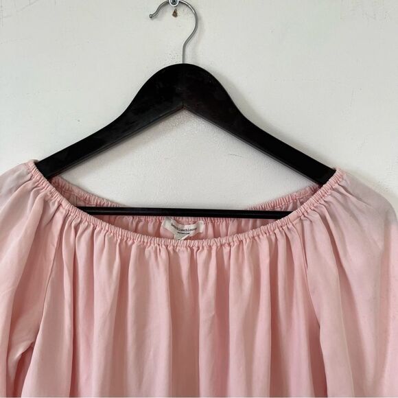 Beachlunchlounge Pink Off Shoulder Ruffle Blouse - Picture 5 of 6